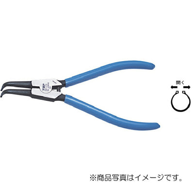 トップ工業　スナップリングプライヤ シャフト用ベント（軸用曲爪）　【品番：SB-175】