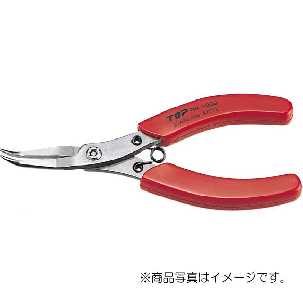 トップ工業　ニードルノーズベントプライヤ　【品番：NN-100BN】