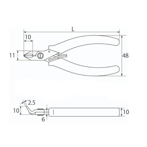 トップ工業　エレクトロニッパ　【品番：ENI-115B】