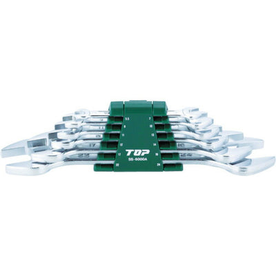 トップ工業　6丁組スパナ（ミリ）　【品番：SS-6000B（ISO）】