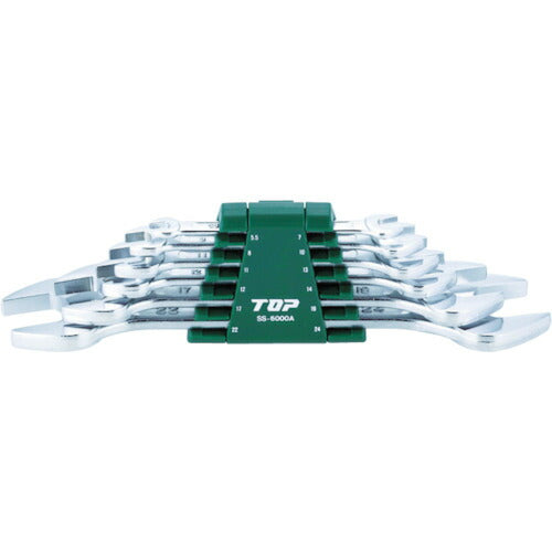 トップ工業　6丁組スパナ（ミリ）　【品番：SS-6000B（ISO）】
