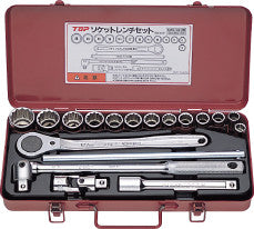 トップ工業　ソケットレンチセット（差込角12.7mm）　【品番：SWS-413M】