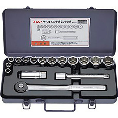 トップ工業　サーフェイスソケットレンチセット（差込角12.7mm）　【品番：SSS-413】