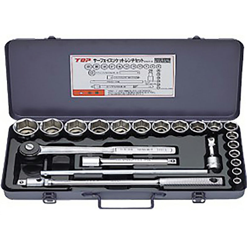 トップ工業　サーフェイスソケットレンチセット（差込角12.7mm）　【品番：SSS-417S】