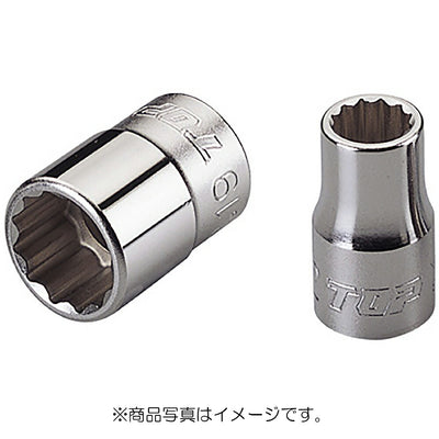 トップ工業　ソケットレンチ用ソケット（差込角9.5mm）　【品番：S-308】