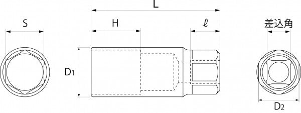 トップ工業　プラグソケット（差込角12.7mm）　【品番：PS-420】