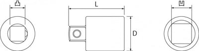 トップ工業　アダプター（差込角12.7mm）　【品番：SAD-43】