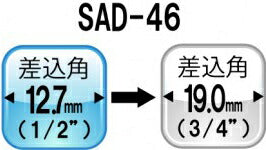 トップ工業　アダプター（差込角12.7mm）　【品番：SAD-46】