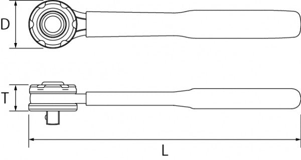 トップ工業　絶縁ラチェットハンドル（差込角12.7mm）　【品番：RH-4ZR】