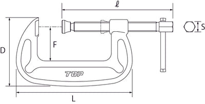 トップ工業　バーコ型シャコ万力　【品番：SC-75】