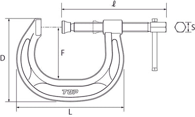 トップ工業　C型シャコ万力　【品番：CC-150】
