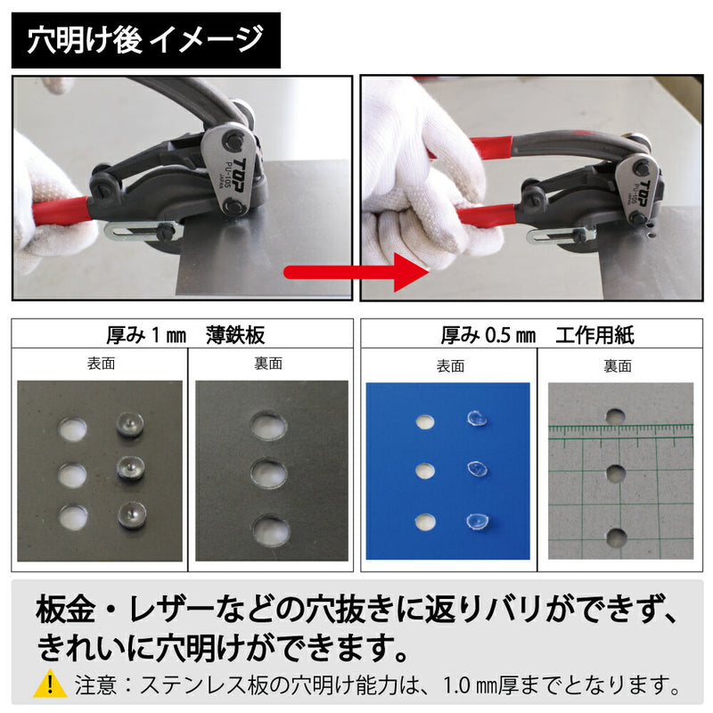 トップ工業　ハンドパンチセット　【品番：PU-105】