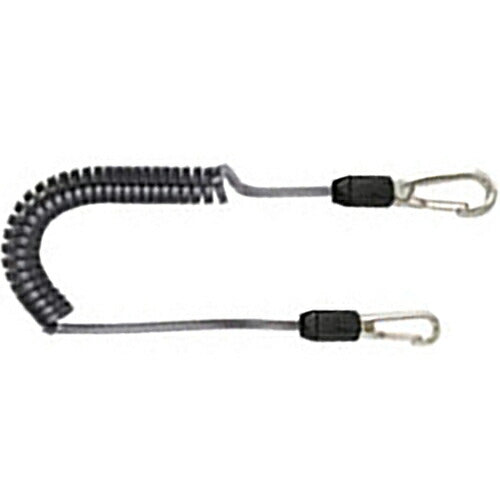 トップ工業　四角コイルセーフティコード Hisquare （ステンレスワイヤー入）　ブラック　【品番：SFC-412SBK】