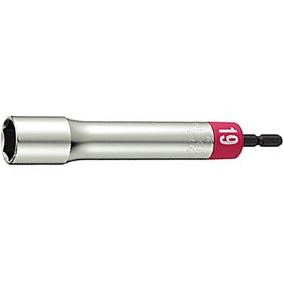 トップ工業　電動ドリル用 α アルファ ソケット ロングタイプ　【品番：EDX-19L】