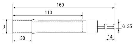 トップ工業　電動ドリル用 α アルファ ソケット ロングタイプ　【品番：EDX-21L】