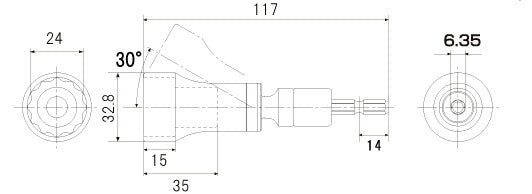 トップ工業　電動ドリル用 α アルファ ユニバーサル配管・建築金物用 　【品番：EUS-24SX】