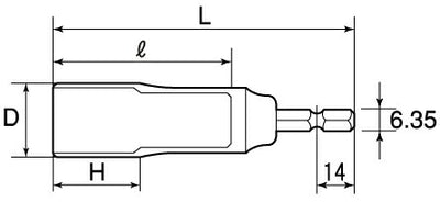 トップ工業　電動ドリル用 ソケット　【品番：EDS-24】