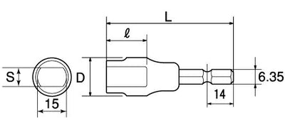 トップ工業　電動ドリル用ソケット アイビーフォームタイ用　【品番：EIS-10】