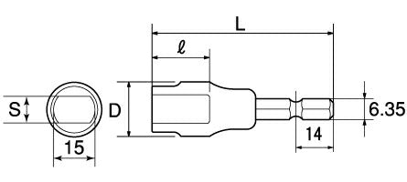 トップ工業　電動ドリル用ソケット アイビーフォームタイ用　【品番：EIS-10】