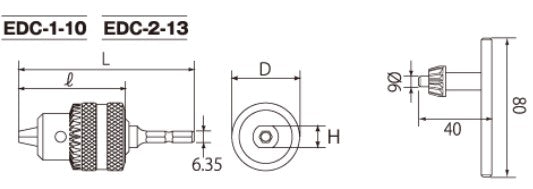 トップ工業　電動ドリル用 ドリルチャック　【品番：EDC-2-13】