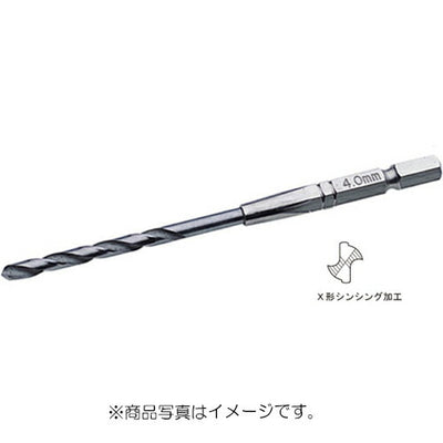 トップ工業　電動ドリル用六角シャンク 鉄工ドリル3本セット　【品番：ETD-3.5-3S】