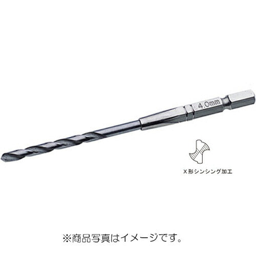 トップ工業　電動ドリル用六角シャンク 鉄工ドリル3本セット　【品番：ETD-3.5-3S】