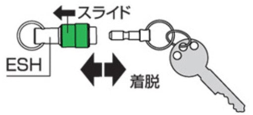 トップ工業　アルミキーアダプターセット　【品番：ESH-BKNA】