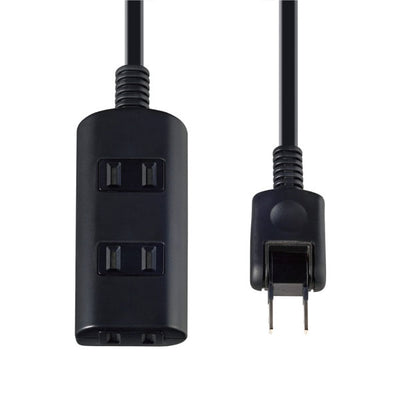 朝日電器（ELPA）　扉付タップ 3個口 5m ブラック　【品番：WBT-N3050B（BK）】