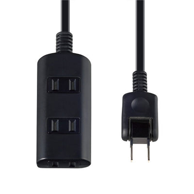朝日電器（ELPA）　扉付タップ 3個口 3m ブラック　【品番：WBT-N3030B（BK）】