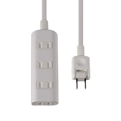 朝日電器（ELPA）　扉付タップラン 4個口 2m　ホワイト　【品番：WBT-N4020B（W）】
