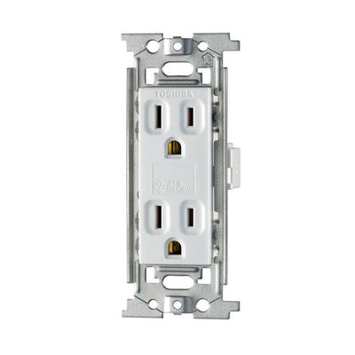 朝日電器（ELPA）　接地ダブルコンセント　【品番：EW-1202HN】