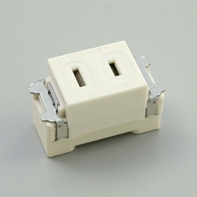 朝日電器（ELPA）　扉付シングルコンセント　【品番：EW-1101THN】