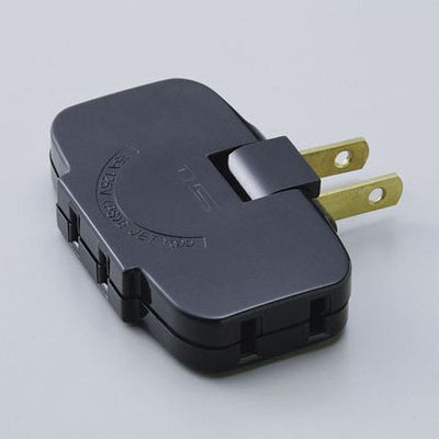 【メール便対応】朝日電器（ELPA）　EDLPコーナータップ ブラック　【品番：LP-A1536（BK）】