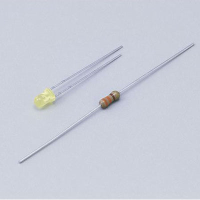 朝日電器（ELPA）　LED 3mm　イエロー　【品番：HK-LED3H（Y）】