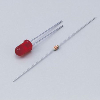朝日電器（ELPA）　LED 5mm　レッド　【品番：HK-LED5H（R）】