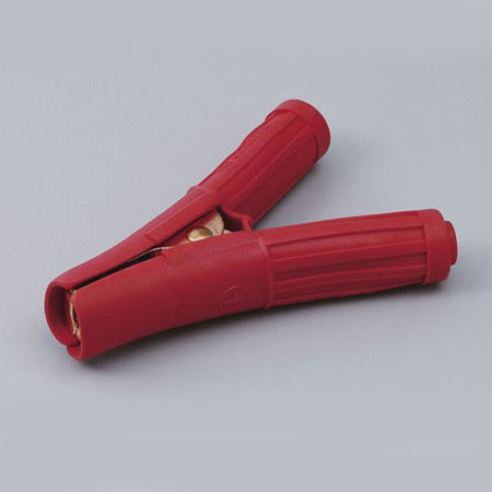 朝日電器（ELPA）　バッテリークリップ　レッド　【品番：HK-KK25H（R）】