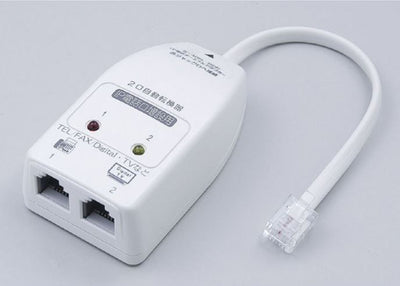 朝日電器（ELPA）　2ラインセレクター 6極2芯用 自動切替　【品番：TEA-031】