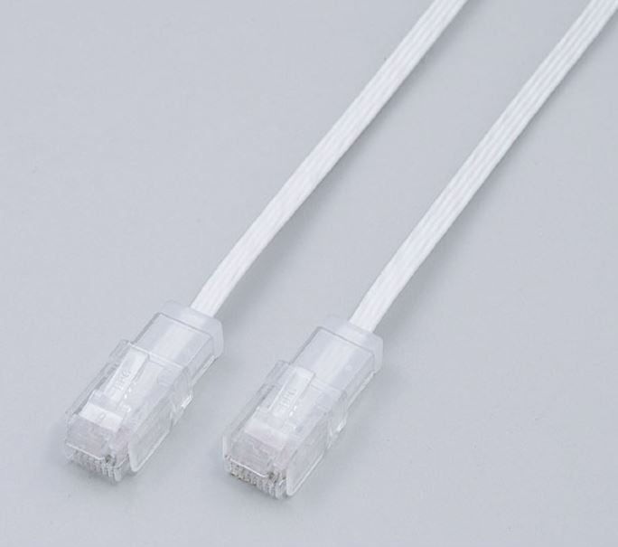 朝日電器（ELPA）　LAN・テレホン兼用フラットケーブル 20m　【品番：TEW-F200】