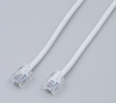 朝日電器（ELPA）　6極6芯テレホンコード 3m　【品番：TEW-S030】