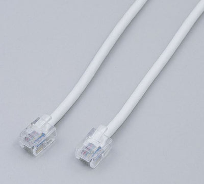 朝日電器（ELPA）　6極6芯テレホンコード 10m　【品番：TEW-S100】