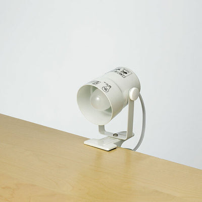 朝日電器（ELPA）　クリップライト 25W ショート パールホワイト　【品番：SPOT-BNE17C】