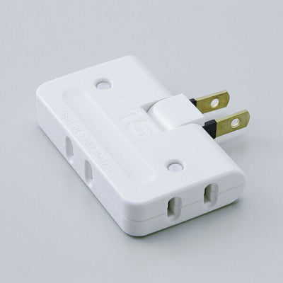 朝日電器（ELPA）　コーナータップ 3個口 ホワイト　【品番：A-36H（W）】