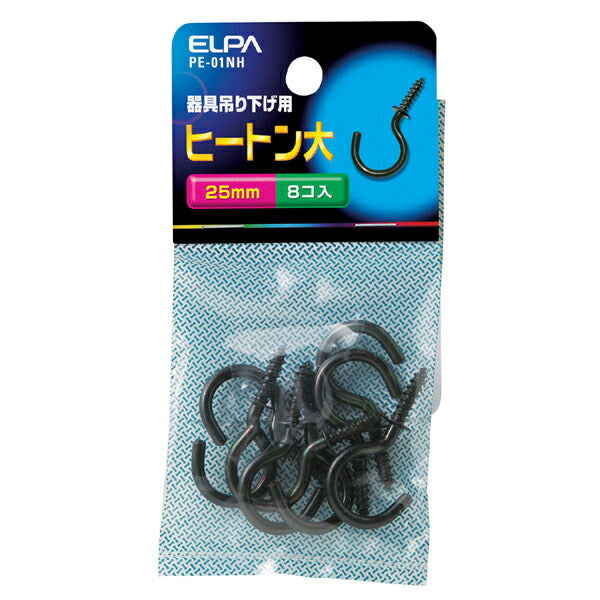 朝日電器（ELPA）　ヒートン 25mm　【品番：PE-01NH】