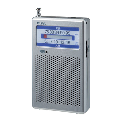 朝日電器（ELPA）　AM/FMポケットラジオ　【品番：ER-P60F】