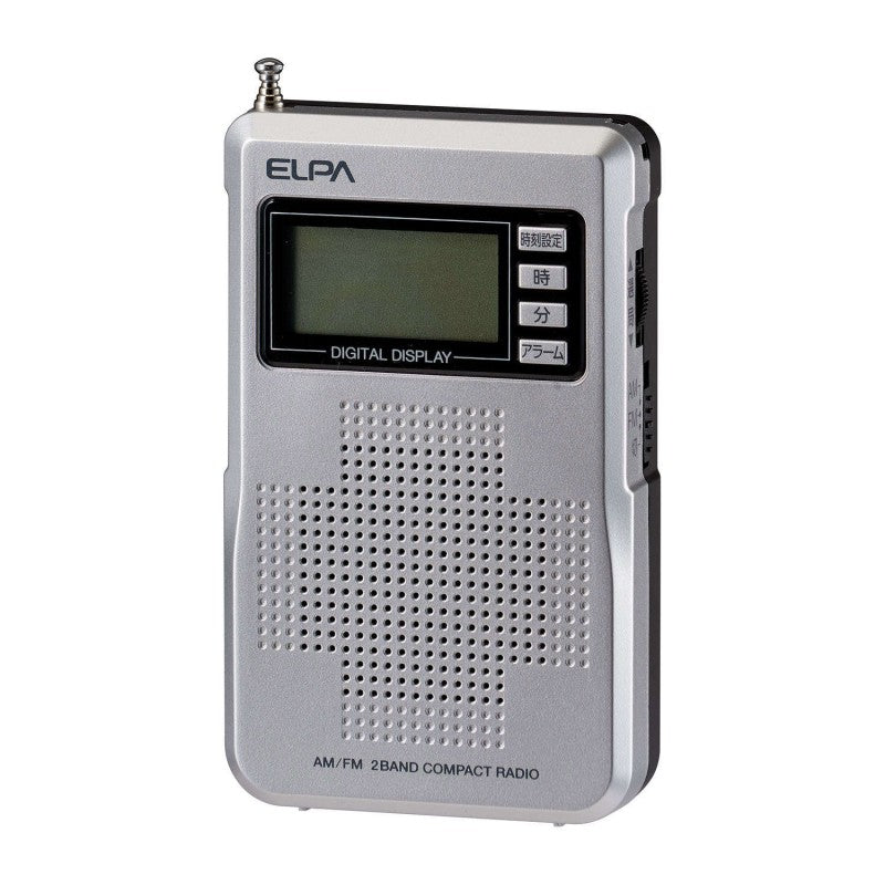 朝日電器（ELPA）　AM/FM 液晶コンパクトラジオ　【品番：ER-C68FL】