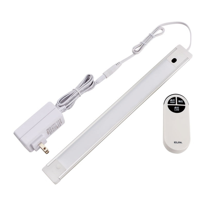 朝日電器（ELPA）　LED バーライト AC電源 リモコン式 昼光色 30cm　【品番：ALT-2030RE（D）】