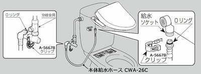 【メール便対応】LIXIL（INAX）　クリップリング（呼び8）　【品番：A-5667B】