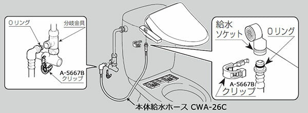 【メール便対応】LIXIL（INAX）　クリップリング（呼び8）　【品番：A-5667B】