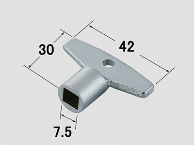 【メール便対応】LIXIL（INAX）　キーハンドル　【品番：61-15（1P）】