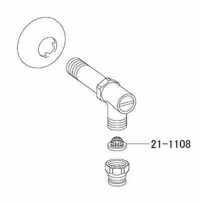 【メール便対応】LIXIL（INAX）　ストレーナ付パッキン　【品番：26-1108】